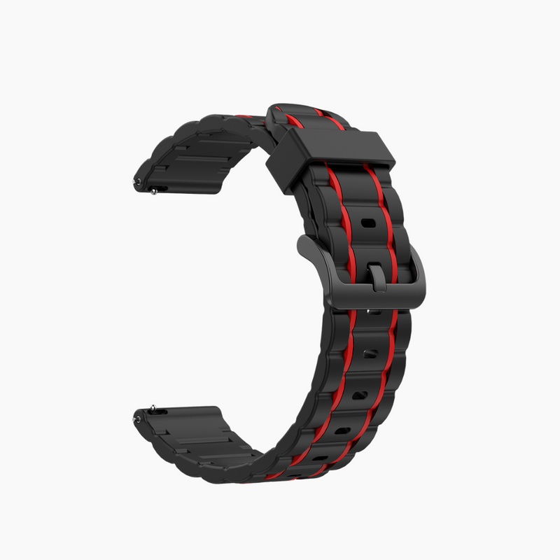 Black/Red Granite Band #16 [22mm]